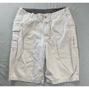 Volcom Stone Scout Vintage Zip Pocket Chino Shorts. Perfectly Faded Beige, 33.